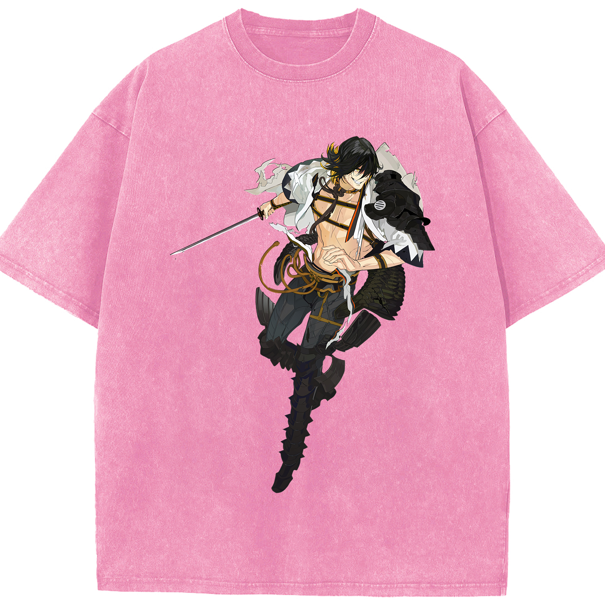 （画像用） 刀剣乱舞 Touken Ranbu 綿100% ヴィンテージ風 半袖Tシャツ（フロントプリント）